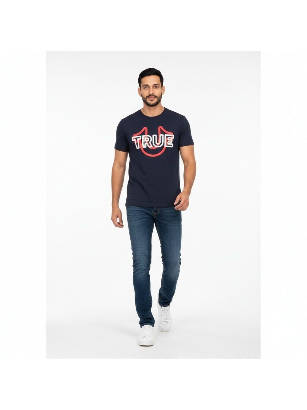 True Religion Graphic Logo T-Shirt | Men’s Large | Black Short Sleeve Tee